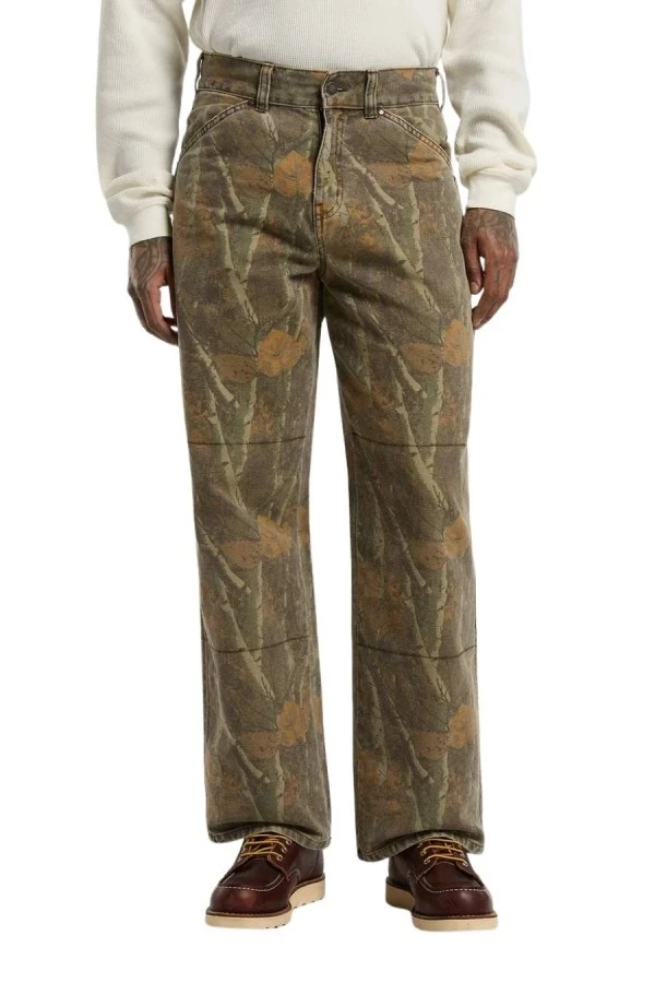 DICKIES Παντελόνια HOUCK LOOSE STRAIGHT CAMO CANVAS PANTS - CAMO