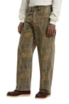 DICKIES Παντελόνια HOUCK LOOSE STRAIGHT CAMO CANVAS PANTS - CAMO