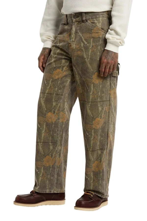 DICKIES Παντελόνια HOUCK LOOSE STRAIGHT CAMO CANVAS PANTS - CAMO