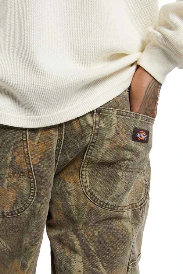 DICKIES Παντελόνια HOUCK LOOSE STRAIGHT CAMO CANVAS PANTS - CAMO