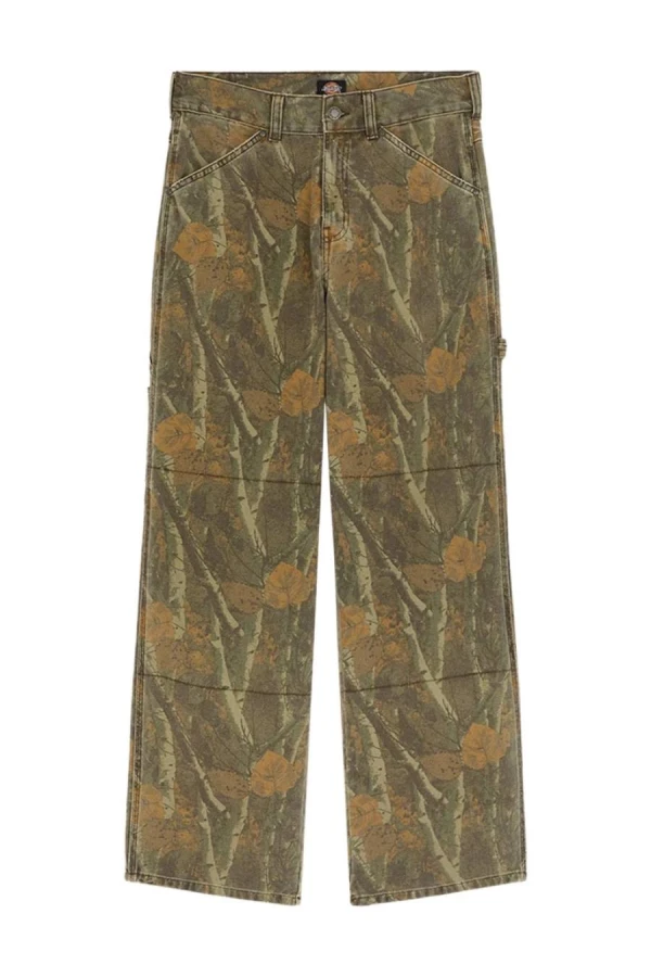 DICKIES Παντελόνια HOUCK LOOSE STRAIGHT CAMO CANVAS PANTS - CAMO