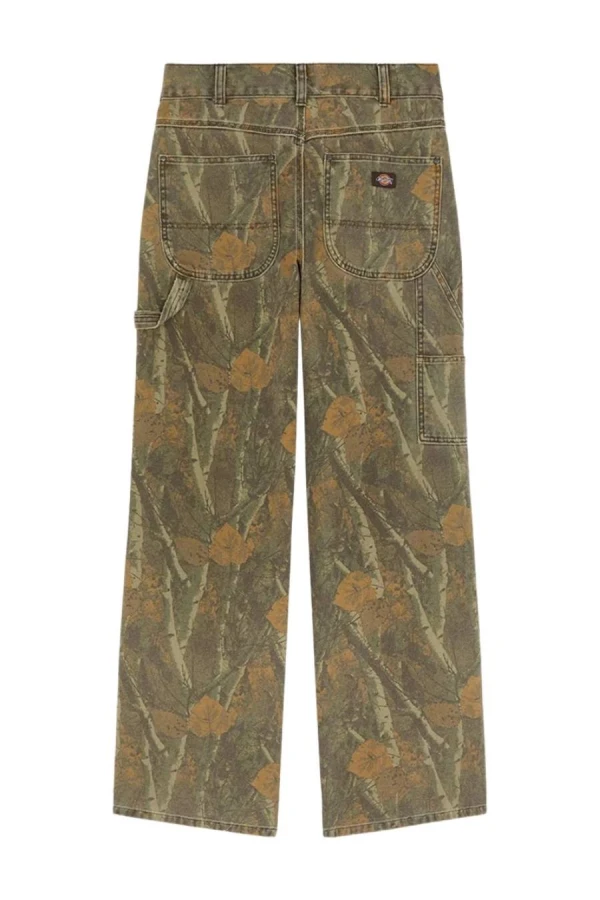 DICKIES Παντελόνια HOUCK LOOSE STRAIGHT CAMO CANVAS PANTS - CAMO