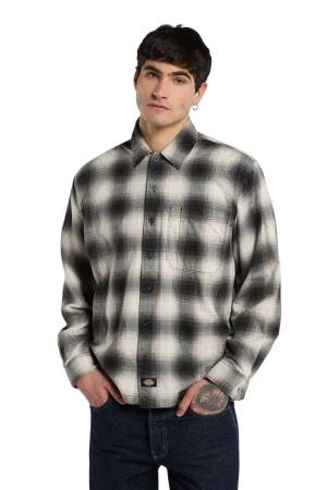 DICKIES Πουκάμισα GULFPORT FLANNEL SHIRT - BLACK