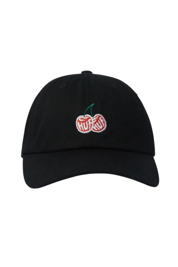 HUF Καπέλα CHERRIES 6 PANEL CV HAT - BLACK