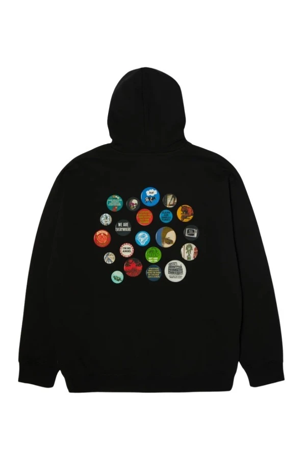 HUF Φούτερ με Κουκούλα Ανδρικό OLYMPIA PO HOODIE - Μαύρο