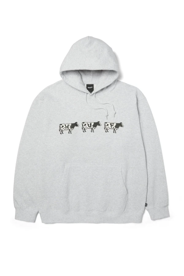 HUF Φούτερ με Κουκούλα MOO PO HOODIE - GREY