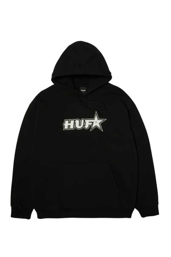 HUF Men's GALAXY PO HOODIE - Black