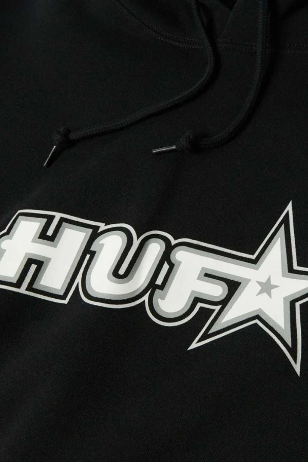 HUF Men's GALAXY PO HOODIE - Black