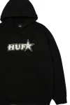 HUF Men's GALAXY PO HOODIE - Black