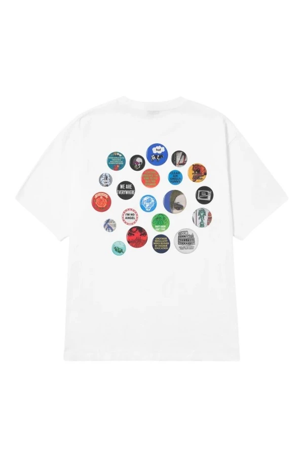 HUF Ανδρικό T-Shirt Olympia SS Tee - Λευκό