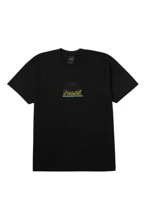 HUF Ανδρικό T-Shirt Worldwide Network SS Tee - Μαύρο