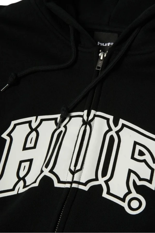 HUF Ανδρική Ζακέτα Classic Arch FZ Hoodie - Μαύρη
