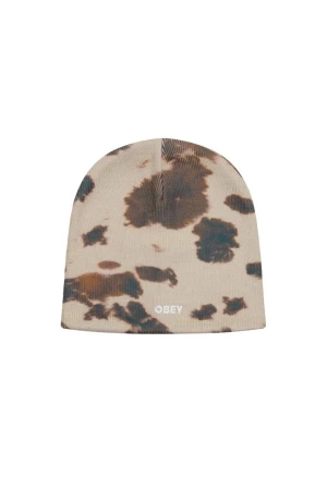 OBEY Unisex Σκούφος OBEY SILO BEANIE - Μπεζ / Καφέ