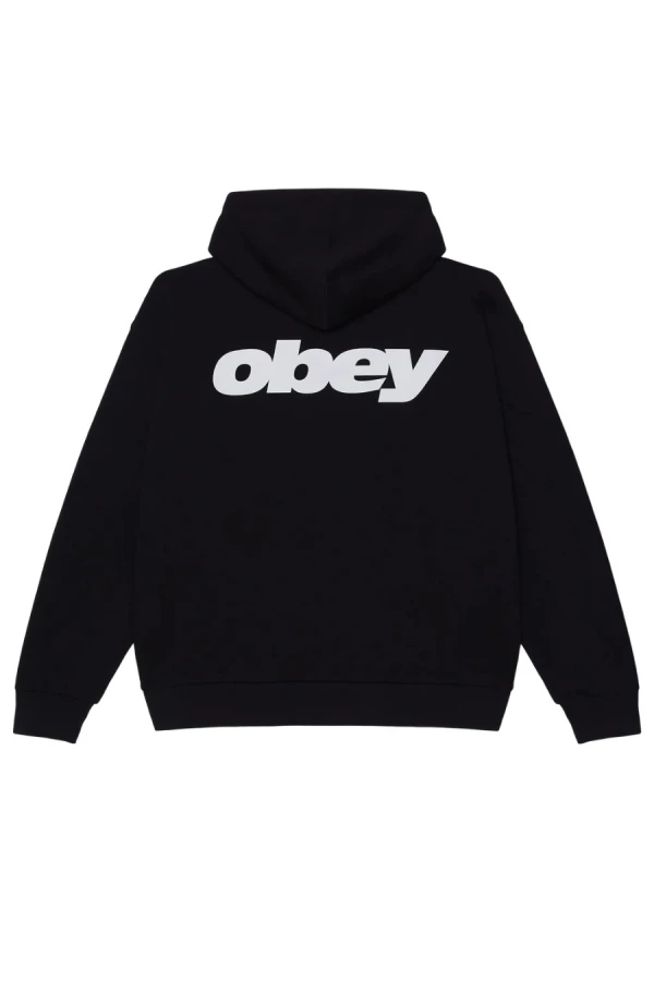 OBEY Φούτερ με Κουκούλα League Hood Fleece – Μαύρο