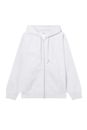OBEY Ζακέτες ESTABLISHED WORKS BOLD ZIP HOOD II FLEECE - Γκρι