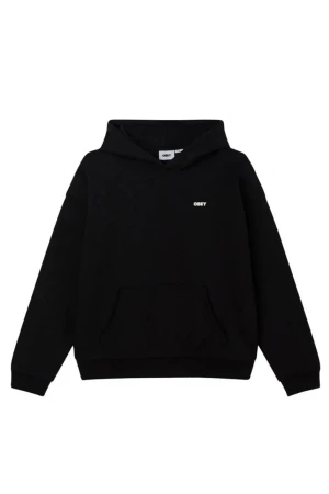 OBEY Hoodie BOLD ICON EXTRA HEAVY HOOD FLEECE - BLACK