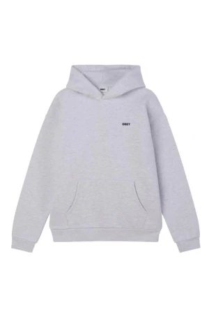 OBEY Hoodie BOLD ICON EXTRA HEAVY HOOD FLEECE - GREY