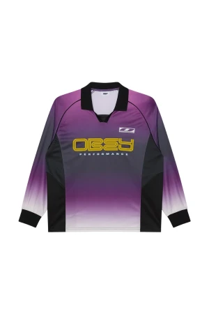 OBEY Μακρυμάνικη Μπλούζα Ανδρική SPECTRUM ‘89 L/S JERSEY - Μωβ