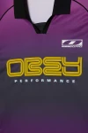 OBEY Μακρυμάνικη Μπλούζα Ανδρική SPECTRUM ‘89 L/S JERSEY - Μωβ