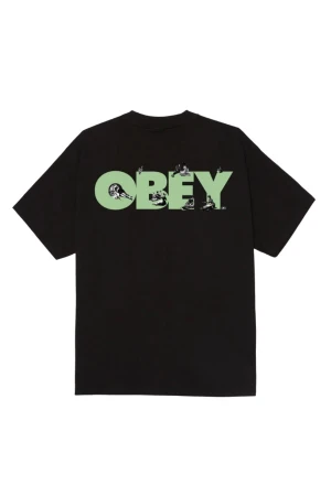 OBEY T-Shirts OBEY PICNIC TEE - Μαύρη