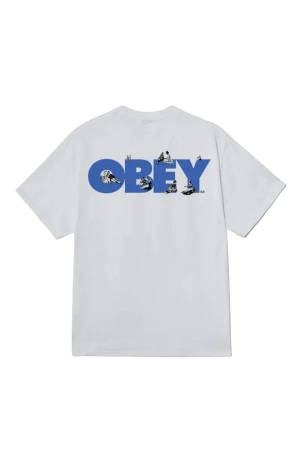 OBEY T-Shirts OBEY PICNIC TEE - Λευκό