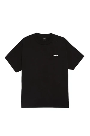 OBEY T-Shirts OBEY REAL SPILL TEE - BLACK