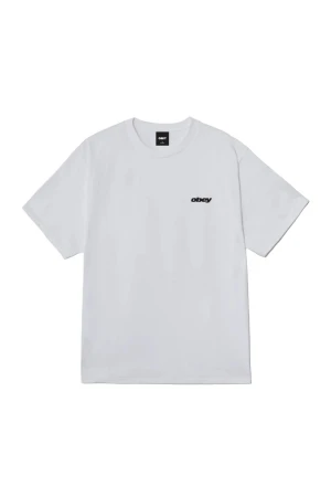 OBEY T-Shirts OBEY REAL SPILL TEE - WHITE