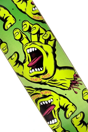 SANTA CRUZ Skate Deck TEAM DECK CROWDED HAND ATV - GREEN
