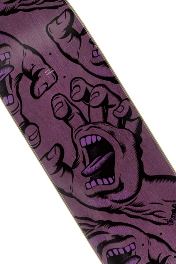 SANTA CRUZ Skate Deck TEAM DECK CROWDED HAND ATV - GREEN