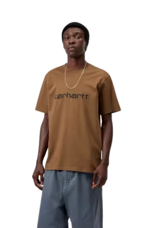 CARHARTT WIP T-Shirts S/S SCRIPT T SHIRT - Καφέ