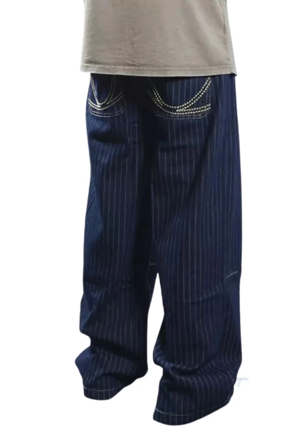 KARL KANI Jeans OG PINSTRIPE RELAXED BAGGY JEANS - BLUE