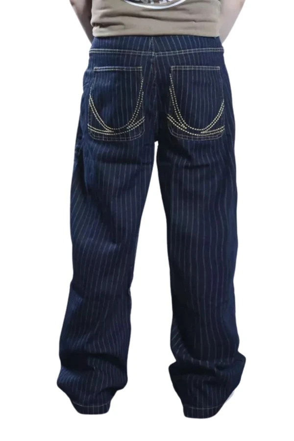 KARL KANI Jeans OG PINSTRIPE RELAXED BAGGY JEANS - BLUE