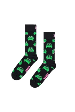 Happy Socks Frog Sock Κάλτσες Black