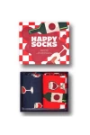 HAPPY SOCKS 2-Pack Wine Gift Set Κάλτσες - Μπλε/Κόκκινο