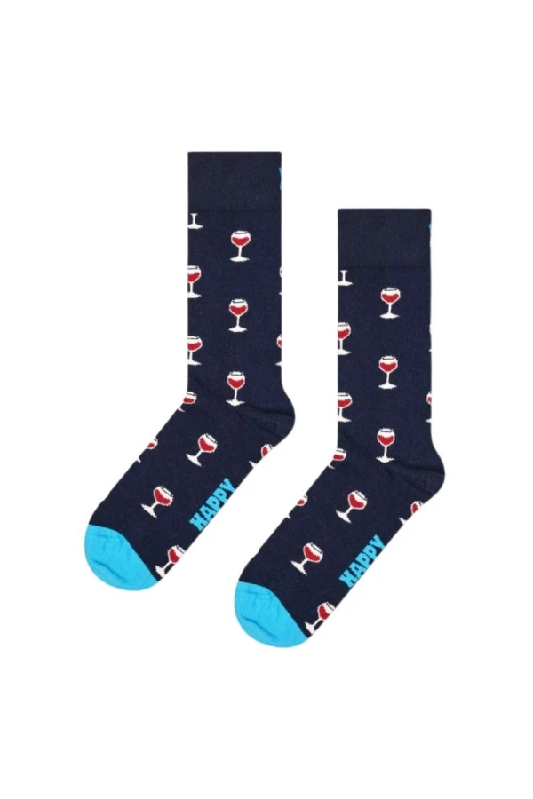 HAPPY SOCKS 2-Pack Wine Gift Set Κάλτσες - Μπλε/Κόκκινο