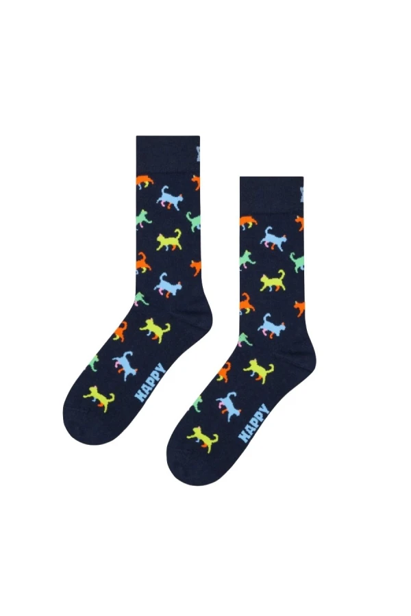 HAPPY SOCKS Kitten Love Sock Κάλτσες - Μπλε