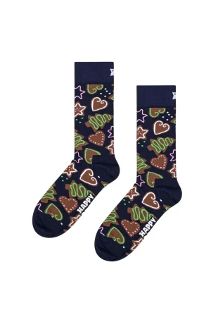 HAPPY SOCKS Κάλτσες 2-Pack Gingerbread Heart Socks Gift Set - BROWN
