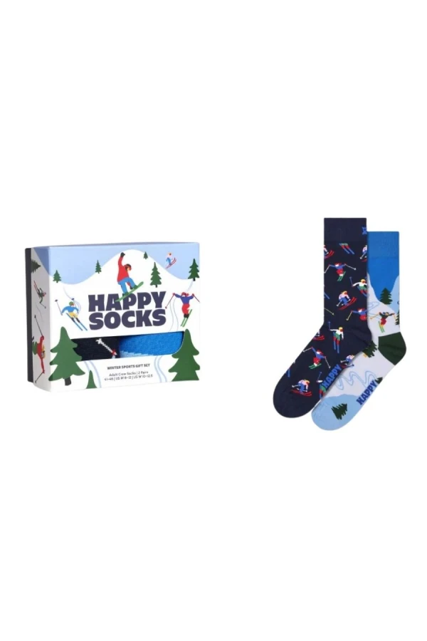 HAPPY SOCKS Κάλτσες 2-Pack Winter Sports Socks Gift Set - WHITE