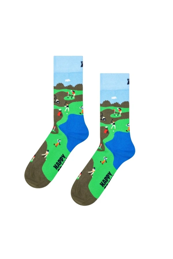 HAPPY SOCKS Golf Sock - Green