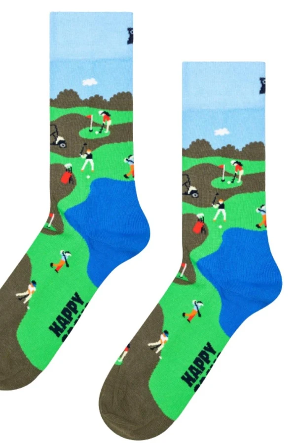 HAPPY SOCKS Golf Sock - Green