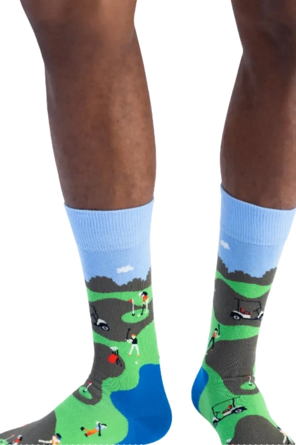 HAPPY SOCKS Golf Sock - Green