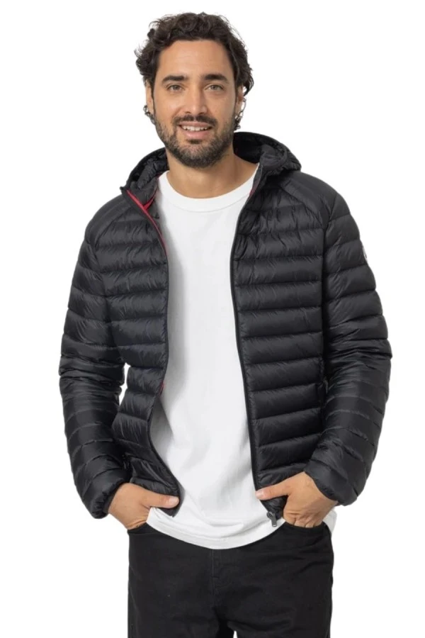 JOTT Μπουφάν DOWN JACKET LONG SLEEVES HOODIE NICO - BLACK