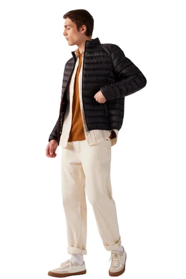 JOTT Μπουφάν DOWN JACKET LONG SLEEVES MAT - BLACK