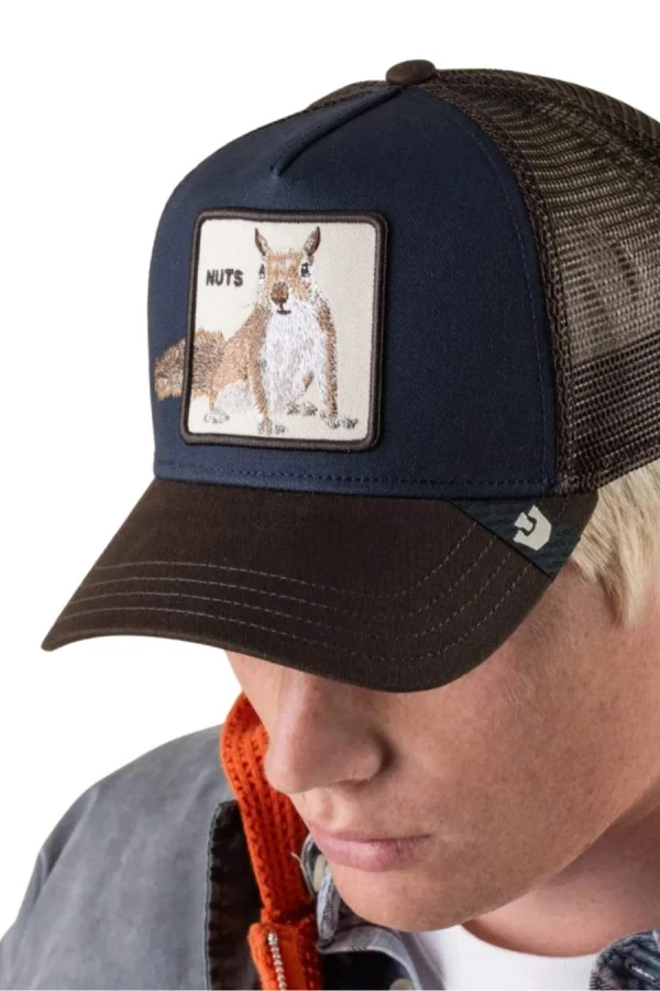 GOORIN BROS Over the Line Squirrel Trucker Cap- BLUE