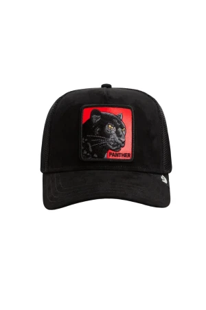 GOORIN BROS Pantera Nera Rossa Panther Trucker Cap- BLACK