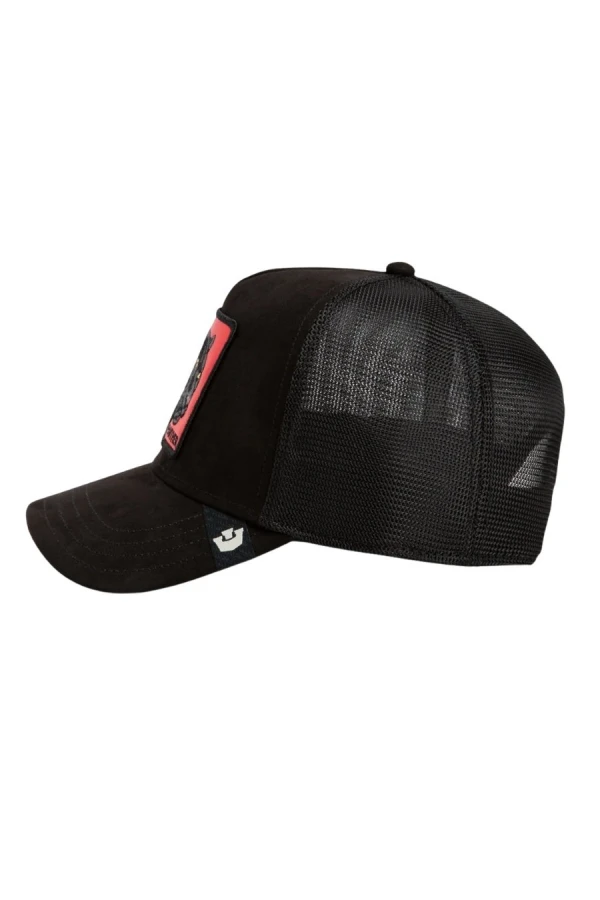 GOORIN BROS Pantera Nera Rossa Panther Trucker Καπέλο- ΜΑΎΡΟ