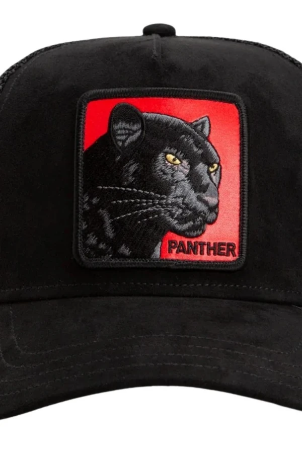 GOORIN BROS Pantera Nera Rossa Panther Trucker Καπέλο- ΜΑΎΡΟ