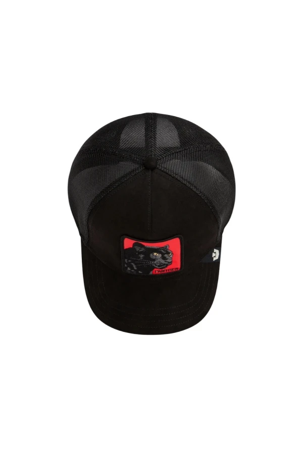 GOORIN BROS Pantera Nera Rossa Panther Trucker Καπέλο- ΜΑΎΡΟ