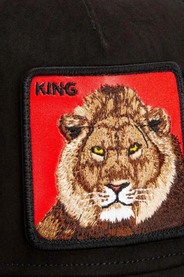 GOORIN BROS  Leone Rosso Lion Trucker Cap- BLACK