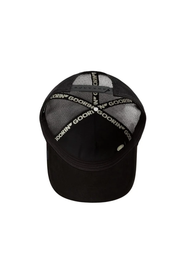 GOORIN BROS  Leone Rosso Lion Trucker Cap- BLACK